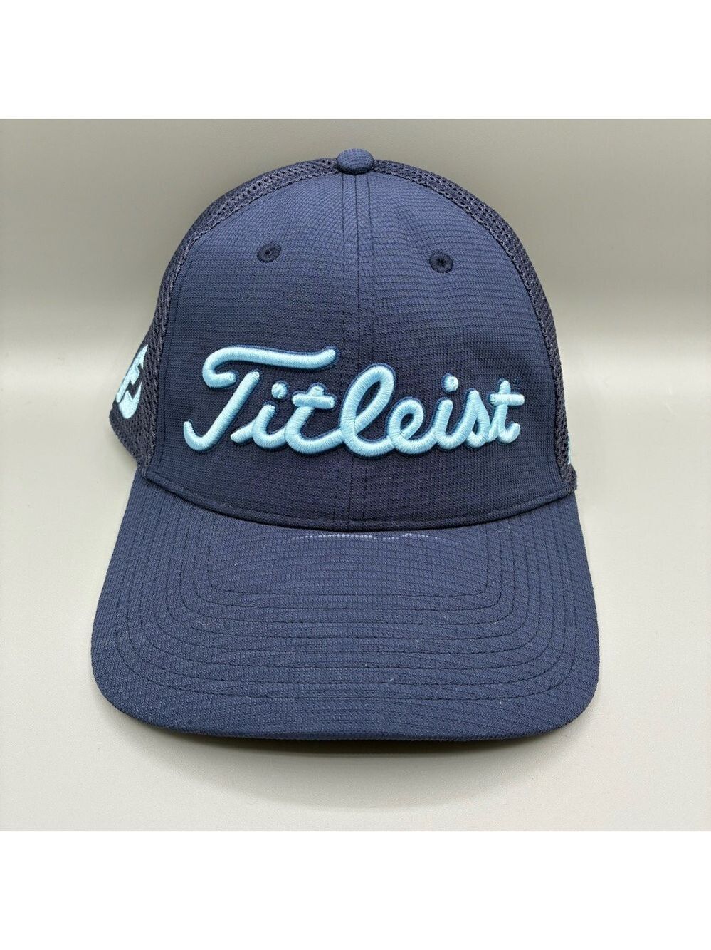 Titleist Pro V1 Footjoy Mesh Trucker Cap Adult Snapback Blue Golf Hat